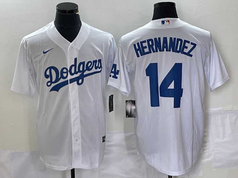 Men's Los Angeles Dodgers #14 Enrique Hernandez White Stitched Cool Base Nike Jersey,We sell and wholesale Men's Los Angeles Dodgers #14 Enrique Hernandez White Stitched Cool Base Nike Jersey on line form chian!